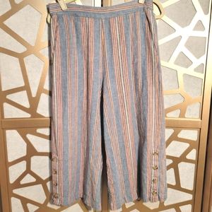 NWOT MADEWELL Cropped Bright Stripe Pants